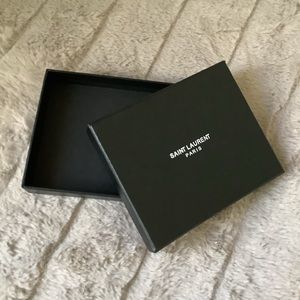 Saint Laurent Paris YSL Black Gift Box - Black Interior